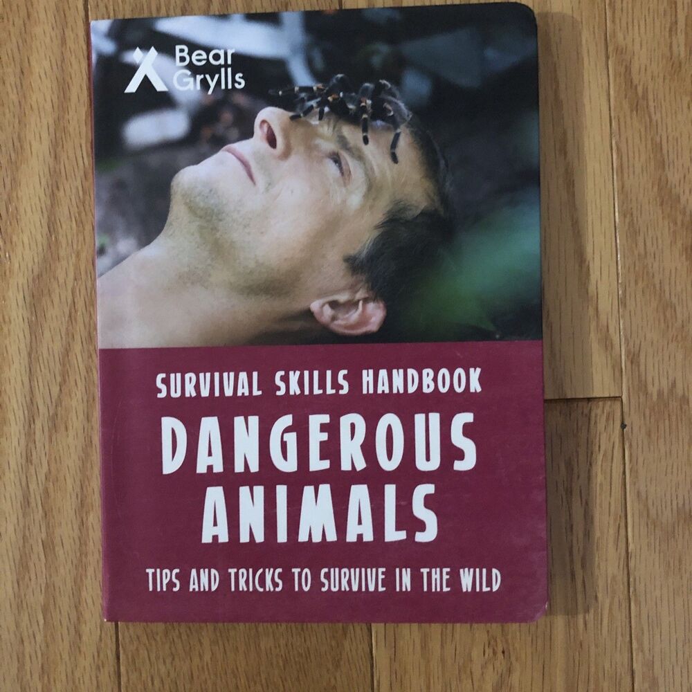 Bear Grylls Survival Skills: Dangerous Animals Hardcover Like New Condition